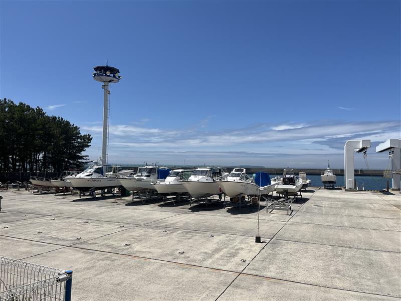 MARINA BASE FUKUMAのボートヤード